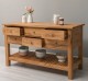 Consola cu 6 sertare si polita inferioara, stejar de la Rustic Butique OPS797 - Culoare_P061 - LACUIT
