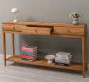 Consola eleganta cu 3 sertare cu sine si polita inferioara, stejar - Culoare_P089 - ULEIAT de la Rustic Butique OUTOPS796 - Culoare_P089 - OILED