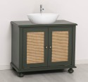 Dulap baie Ratan pentru 1 chiuveta pe blat - lavoarele sunt incluse in pret - Culoare_P115 - VOPSIT de la Rustic Butique PS801 - Culoare_P115 - VOPSIT