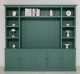 Biblioteca cu spatiu TV BAS+SUP de la Rustic Butique PS793BAS+SUP - Culoare_P114 - VOPSIT