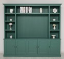 Biblioteca cu spatiu TV BAS+SUP de la Rustic Butique PS793BAS+SUP - Culoare_P114 - VOPSIT