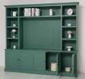 Biblioteca cu spatiu TV BAS+SUP de la Rustic Butique PS793BAS+SUP - Culoare_P114 - VOPSIT