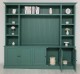 Biblioteca cu spatiu TV BAS+SUP de la Rustic Butique PS793BAS+SUP - Culoare_P114 - VOPSIT