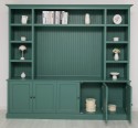 Biblioteca cu spatiu TV BAS+SUP de la Rustic Butique PS793BAS+SUP - Culoare_P114 - VOPSIT