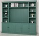 Biblioteca cu spatiu TV BAS+SUP de la Rustic Butique PS793BAS+SUP - Culoare_P114 - VOPSIT