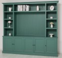 Biblioteca cu spatiu TV BAS+SUP de la Rustic Butique PS793BAS+SUP - Culoare_P114 - VOPSIT