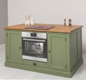 Insula de bucatarie multifunctionala, blat brad - Culoare Top_P001 - Culoare Corp_P054 - DUBLU COLOR de la Rustic Butique OUTPS792 - Culoare Top_P001 - Culoare Corp_P054 - DUBLU COLOR