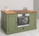 Insula de bucatarie multifunctionala, blat brad - Culoare Top_P001 - Culoare Corp_P054 - DUBLU COLOR de la Rustic Butique OUTPS792 - Culoare Top_P001 - Culoare Corp_P054 - DUBLU COLOR