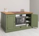 Insula de bucatarie multifunctionala, blat brad - Culoare Top_P001 - Culoare Corp_P054 - DUBLU COLOR de la Rustic Butique OUTPS792 - Culoare Top_P001 - Culoare Corp_P054 - DUBLU COLOR