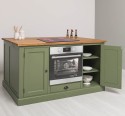 Insula de bucatarie multifunctionala, blat brad - Culoare Top_P001 - Culoare Corp_P054 - DUBLU COLOR de la Rustic Butique OUTPS792 - Culoare Top_P001 - Culoare Corp_P054 - DUBLU COLOR