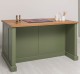 Insula de bucatarie multifunctionala, blat brad - Culoare Top_P001 - Culoare Corp_P054 - DUBLU COLOR de la Rustic Butique OUTPS792 - Culoare Top_P001 - Culoare Corp_P054 - DUBLU COLOR