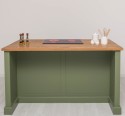 Insula de bucatarie multifunctionala, blat brad - Culoare Top_P001 - Culoare Corp_P054 - DUBLU COLOR de la Rustic Butique OUTPS792 - Culoare Top_P001 - Culoare Corp_P054 - DUBLU COLOR