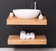 Blaturi de stejar cu dim. 80x50/40x10, cu suporturi de fier, lavoar inclus in pret - Culoare_P061 - LACUIT de la Rustic Butique OUTOPS738 - Culoare_P061 - LACUIT