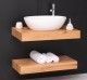 Blaturi de stejar cu dim. 80x50/40x10, cu suporturi de fier, lavoar inclus in pret - Culoare_P061 - LACUIT de la Rustic Butique OUTOPS738 - Culoare_P061 - LACUIT