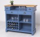 Bar cu suport pentru sticle de vin - Culoare Top_P064 - Culoare Corp_P045 - DUBLU COLOR de la Rustic Butique OUTPS671 - Culoare Top_P064 - Culoare Corp_P045 - DUBLU COLOR