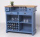 Bar cu suport pentru sticle de vin - Culoare Top_P064 - Culoare Corp_P045 - DUBLU COLOR de la Rustic Butique OUTPS671 - Culoare Top_P064 - Culoare Corp_P045 - DUBLU COLOR