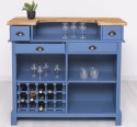 Bar cu suport pentru sticle de vin - Culoare Top_P064 - Culoare Corp_P045 - DUBLU COLOR de la Rustic Butique OUTPS671 - Culoare Top_P064 - Culoare Corp_P045 - DUBLU COLOR