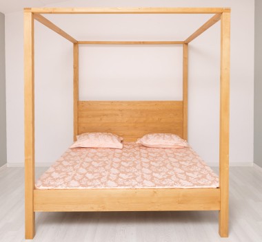 Pat baldachin-180x200 - Culoare_P002 - CERUIT de la Rustic Butique OUTPS789 - Culoare_P002 - CERUIT