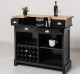 Bar cu suport pentru sticle de vin, blat stejar - Culoare Top_P061 - Culoare Corp_P150 - DUBLU COLOR de la Rustic Butique OUTPS671 - Culoare Top_P061 - Culoare Corp_P150 - DUBLU COLOR