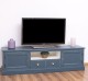 Comoda TV cu 2 sertare, 2 usi, BAS de la Rustic Butique PS107BAS - Culoare Ext._P051A / Culoare Int._P039 - DUBLU COLOR
