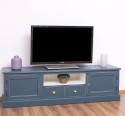 Comoda TV cu 2 sertare, 2 usi, BAS de la Rustic Butique PS107BAS - Culoare Ext._P051A / Culoare Int._P039 - DUBLU COLOR