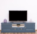 Comoda TV cu 2 sertare, 2 usi, BAS de la Rustic Butique PS107BAS - Culoare Ext._P051A / Culoare Int._P039 - DUBLU COLOR