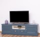 Comoda TV cu 2 sertare, 2 usi, BAS de la Rustic Butique PS107BAS - Culoare Ext._P051A / Culoare Int._P039 - DUBLU COLOR