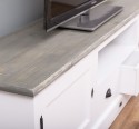 Comoda TV cu 2 sertare, 2 usi, BAS de la Rustic Butique PS107BAS - Culoare_Top_P068- Culoare Corp_P004 - DUBLU COLOR