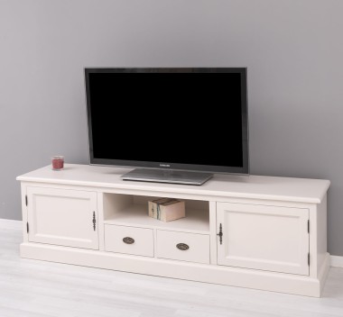 Comoda TV cu 2 sertare, 2 usi, BAS de la Rustic Butique PS107BAS - Culoare_P015 - VOPSIT