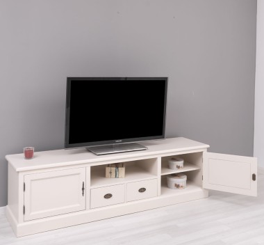 Comoda TV cu 2 sertare, 2 usi, BAS de la Rustic Butique PS107BAS - Culoare_P015 - VOPSIT