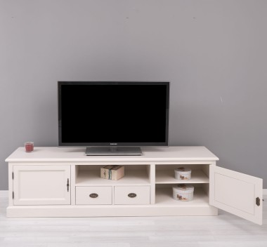 Comoda TV cu 2 sertare, 2 usi, BAS de la Rustic Butique PS107BAS - Culoare_P015 - VOPSIT