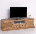 Comoda TV cu 2 sertare, 2 usi, BAS de la Rustic Butique PS107BAS - Culoare Ext._P001 / Culoare Int._P010 - DUBLU COLOR