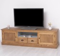 Comoda TV cu 2 sertare, 2 usi, BAS de la Rustic Butique PS107BAS - Culoare Ext._P001 / Culoare Int._P010 - DUBLU COLOR