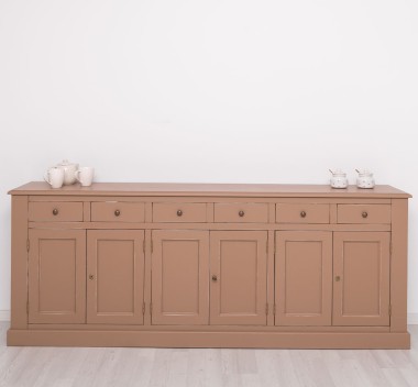 Bufet cu 6 usi si 6 sertare, BAS de la Rustic Butique PS179BAS - Culoare_P088A - VOPSIT ANTICHIZAT