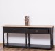 Consola cu 2 sertare, blat stejar de la Rustic Butique PS29 - TopOak - Culoare Top_P061 - Culoare Corp_P003A - DUBLU COLOR