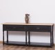 Consola cu 2 sertare, blat stejar de la Rustic Butique PS29 - TopOak - Culoare Top_P061 - Culoare Corp_P003A - DUBLU COLOR