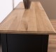 Consola cu 2 sertare, blat stejar de la Rustic Butique PS29 - TopOak - Culoare Top_P061 - Culoare Corp_P003A - DUBLU COLOR