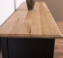 Consola cu 2 sertare, blat stejar de la Rustic Butique PS29 - TopOak - Culoare Top_P061 - Culoare Corp_P003A - DUBLU COLOR