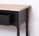 Consola cu 2 sertare, blat stejar de la Rustic Butique PS29 - TopOak - Culoare Top_P061 - Culoare Corp_P003A - DUBLU COLOR