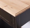 Consola cu 2 sertare, blat stejar de la Rustic Butique PS29 - TopOak - Culoare Top_P061 - Culoare Corp_P003A - DUBLU COLOR