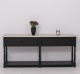 Consola cu 2 sertare, blat stejar de la Rustic Butique PS29 - TopOak - Culoare Top_P063 - Culoare Corp_P003 - DUBLU COLOR