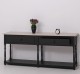 Consola cu 2 sertare, blat stejar de la Rustic Butique PS29 - TopOak - Culoare Top_P063 - Culoare Corp_P003 - DUBLU COLOR