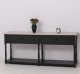 Consola cu 2 sertare, blat stejar de la Rustic Butique PS29 - TopOak - Culoare Top_P063 - Culoare Corp_P003 - DUBLU COLOR