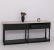 Consola cu 2 sertare, blat stejar de la Rustic Butique PS29 - TopOak - Culoare Top_P063 - Culoare Corp_P003 - DUBLU COLOR