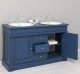 Dulap baie stejar cu 2 lavoare - lavoare incluse in pret - din stejar - Culoare_P113 - VOPSIT de la Rustic Butique OUTOPS4001 - Culoare_P113 - VOPSIT