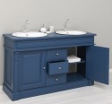 Dulap baie stejar cu 2 lavoare - lavoare incluse in pret - din stejar - Culoare_P113 - VOPSIT de la Rustic Butique OUTOPS4001 - Culoare_P113 - VOPSIT