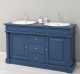 Dulap baie stejar cu 2 lavoare - lavoare incluse in pret - din stejar - Culoare_P113 - VOPSIT de la Rustic Butique OUTOPS4001 - Culoare_P113 - VOPSIT
