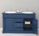 Dulap baie stejar cu 2 lavoare - lavoare incluse in pret - din stejar - Culoare_P113 - VOPSIT de la Rustic Butique OUTOPS4001 - Culoare_P113 - VOPSIT
