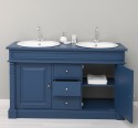 Dulap baie stejar cu 2 lavoare - lavoare incluse in pret - din stejar - Culoare_P113 - VOPSIT de la Rustic Butique OUTOPS4001 - Culoare_P113 - VOPSIT