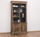 Biblioteca 2 usi BAS + vitrina deschisa SUP, Colectia Directoire, scara nu este inclusa in pret de la Rustic Butique PS75BAS + PS471SUP - Culoare Ext._P064 / Culoare Int._P003 - PERIAT ADANC